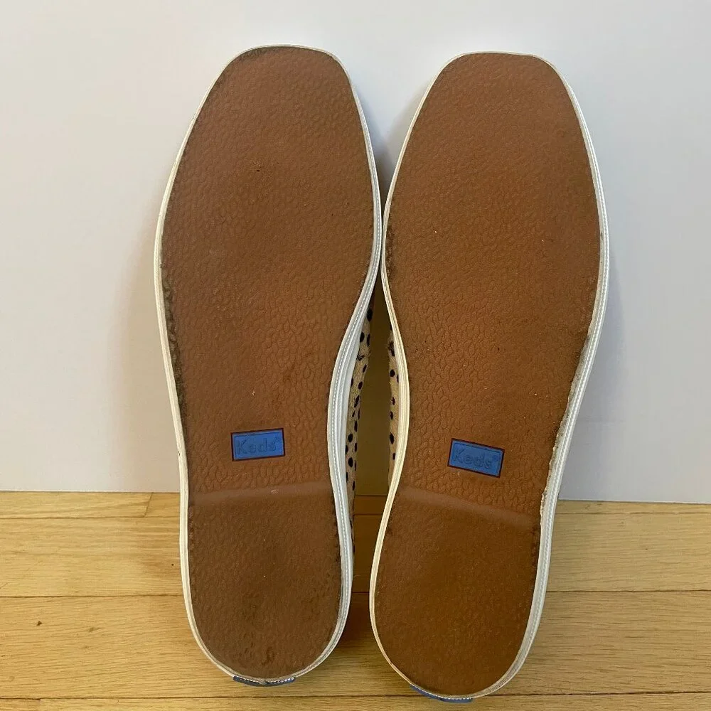 Keds mary jane flats - animal print on real cow hair fur Women's size 8.5 medium - Picture 3 of 7